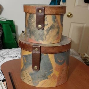 Storage Boxes Circular Pair